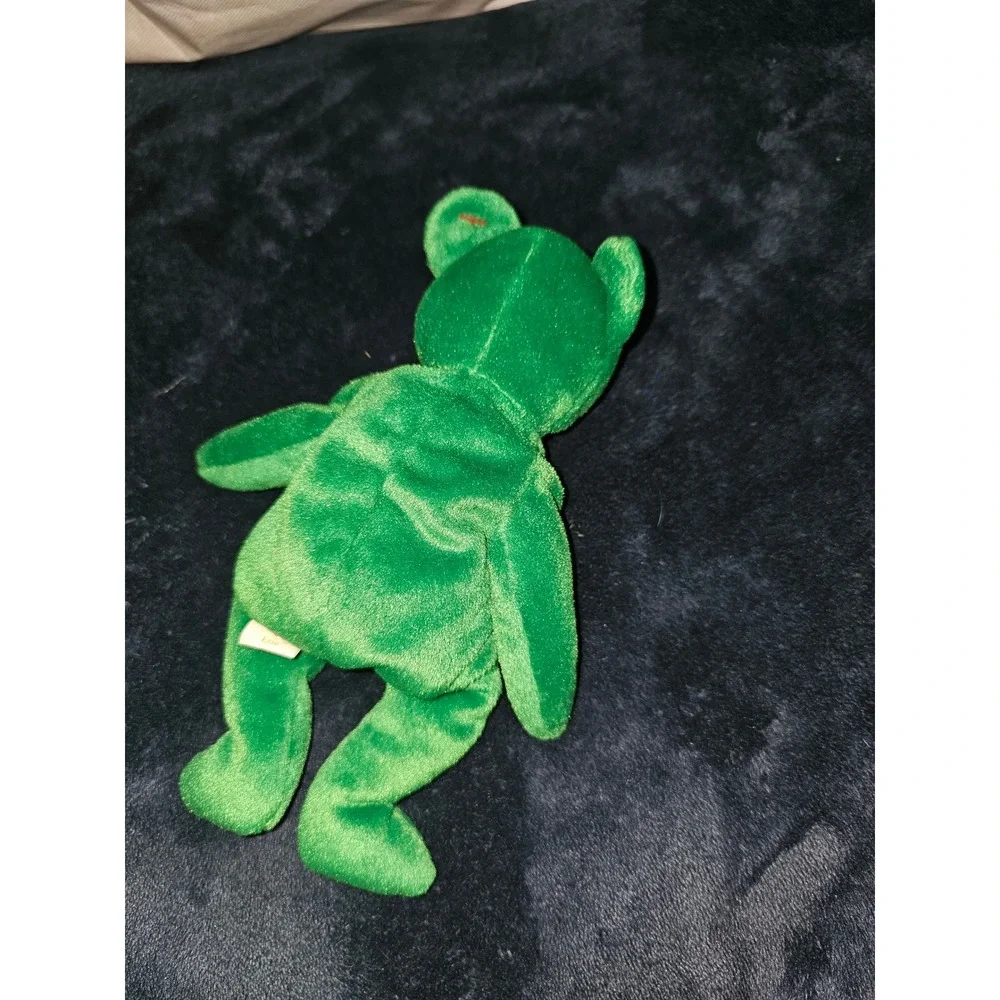 Ty Beanie Baby Erin the Bear Green St Patricks Day Shamrock Plush 1997 Retired